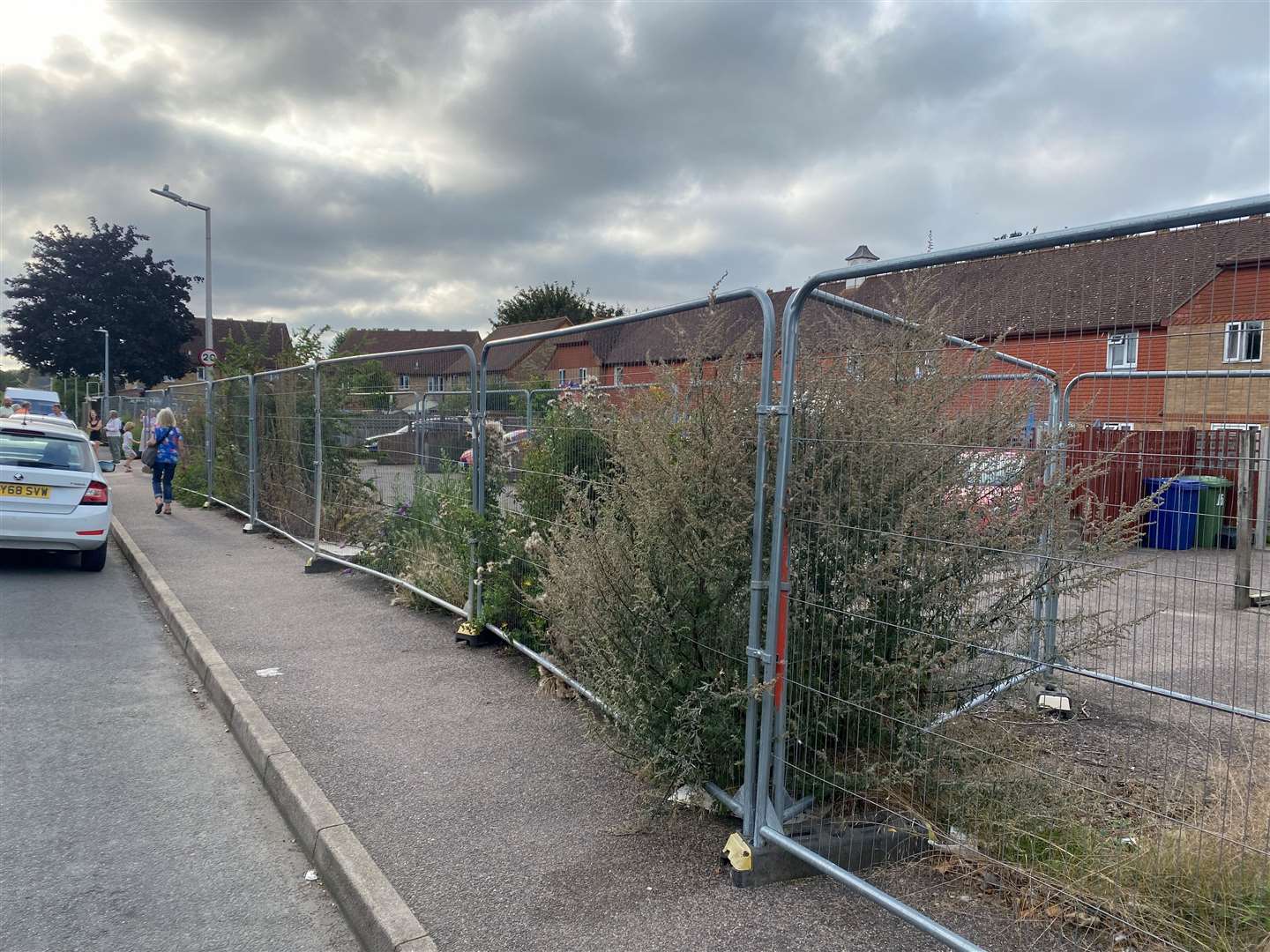 There are two chunks of wall that would need to be rebuilt in Spillett Close and School Road, Faversham