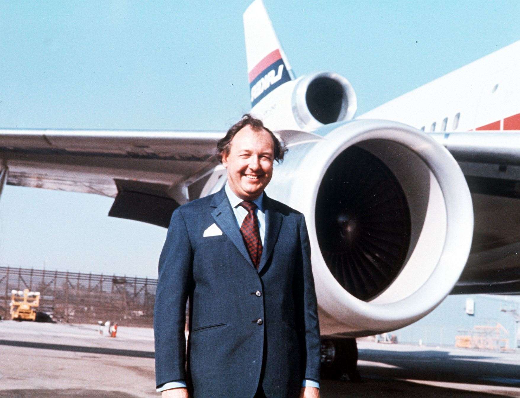 Freddie Laker in 1974 as he battled to get his Skytrain service in the skies. Picture: PA