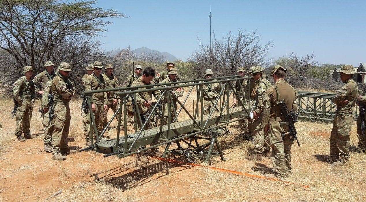 Maidstone's 36 Engineer Regiment has been awarded the Firmin Sword of Peace for its humanitarian work around the world. Picture: Crown Copyright 2020