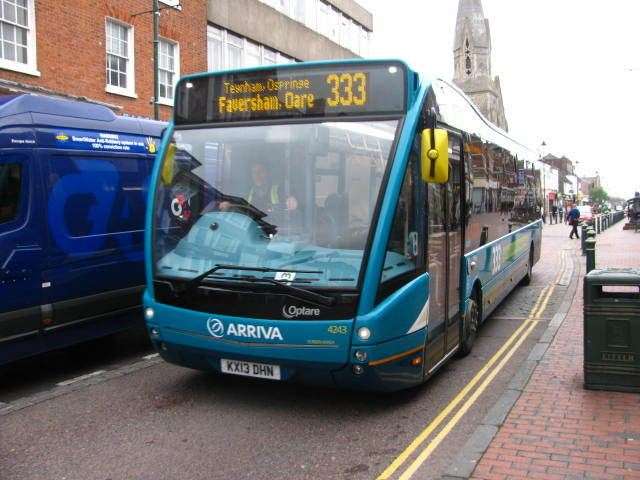 The Arriva 333 runs between Sittingbourne and Faversham