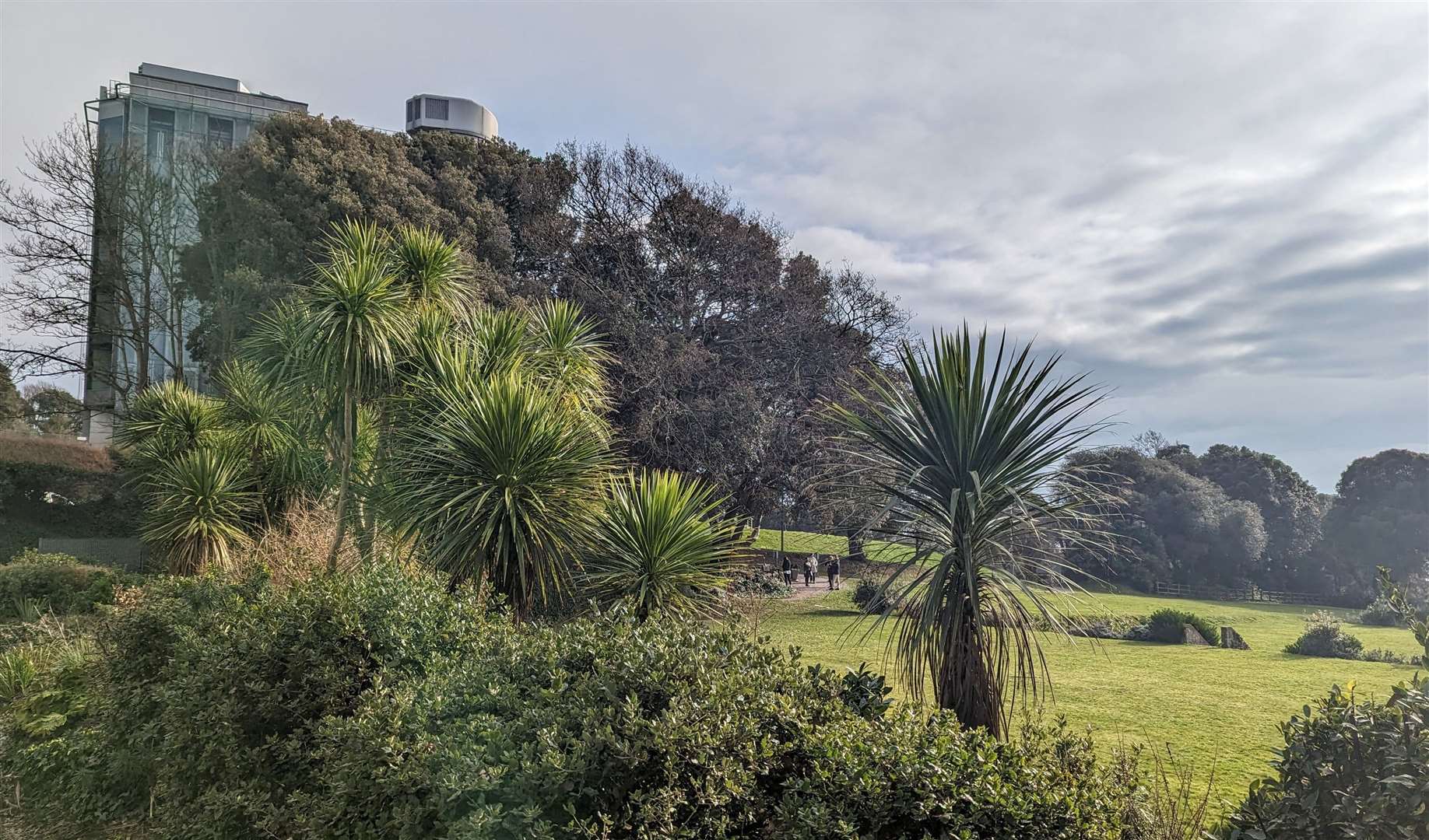 Gardens surround the headquarters of Saga at Enbrook Park in Sandgate