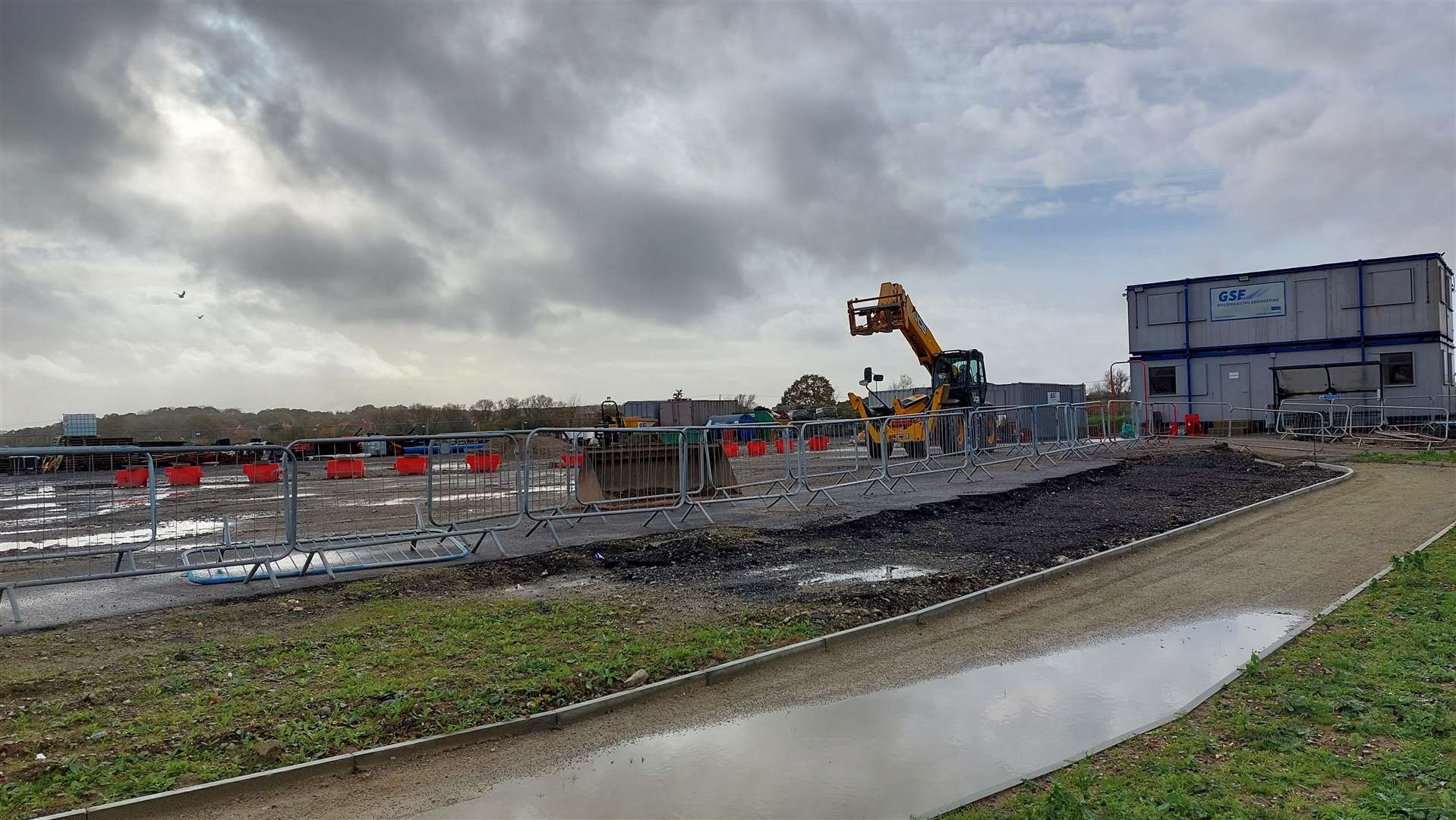 Full construction of the KFC drive-thru is yet to begin