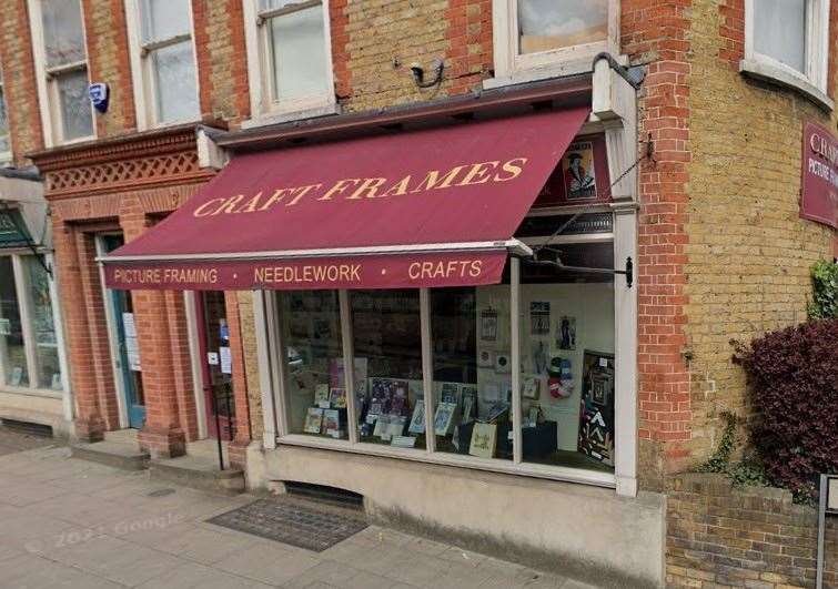 The Craft Frames shop in West Hill, Dartford. Picture: Google Maps