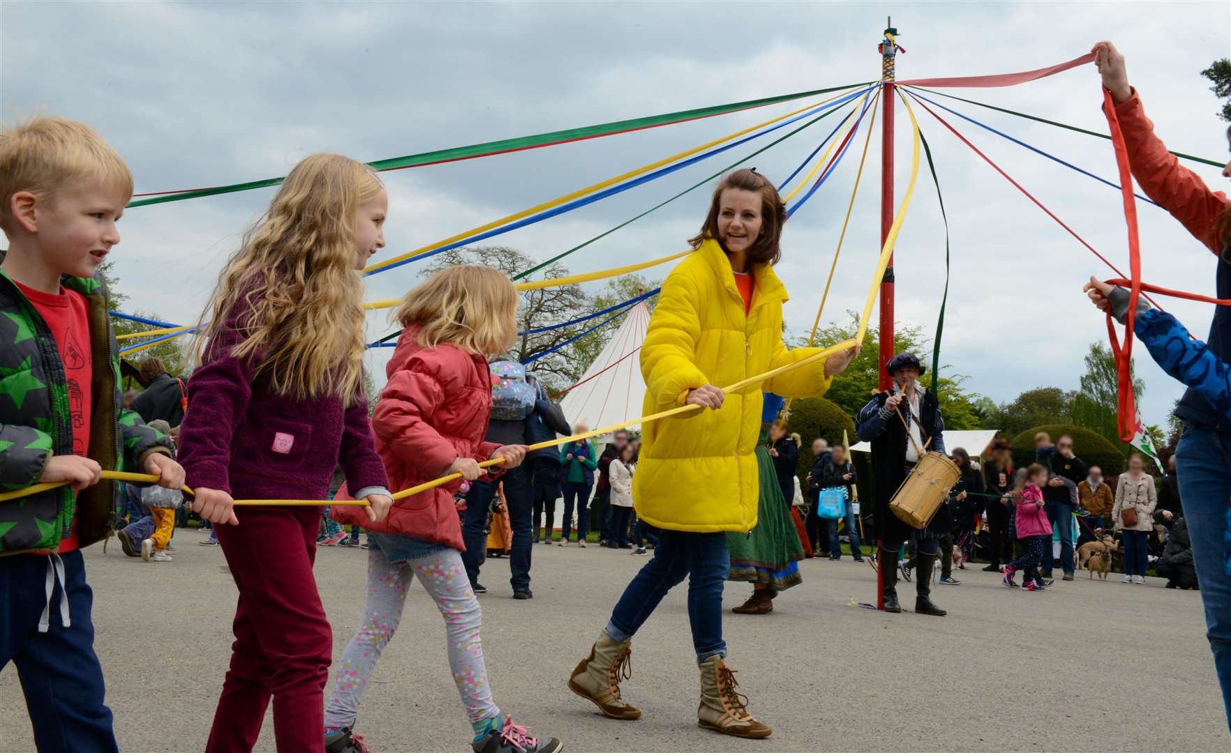 Dance around the maypole with a host of fun May Day activities in Kent. Picture: Hever Castle and Gardens