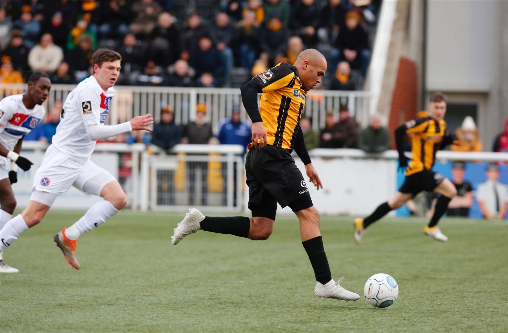 Elliott Romain leaves the Dagenham defence trailing Picture: Matthew Walker