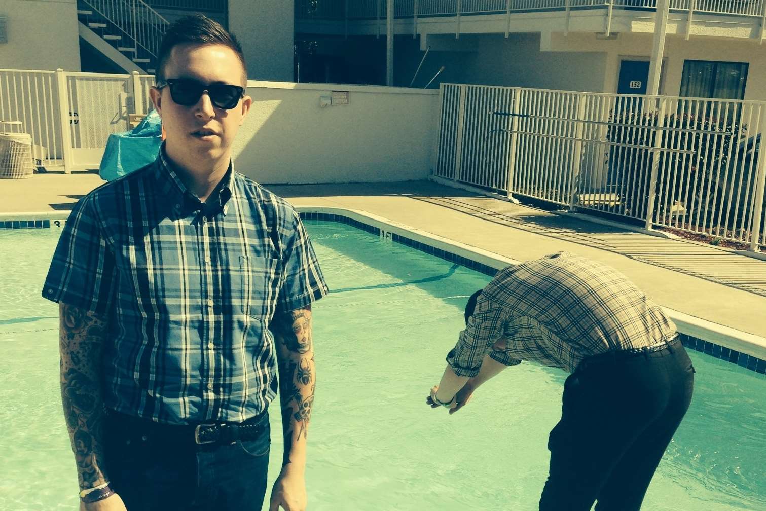 Laurie Vincent, left, and Isaac Holman of Maidstone based band Slaves in Austin, Texas