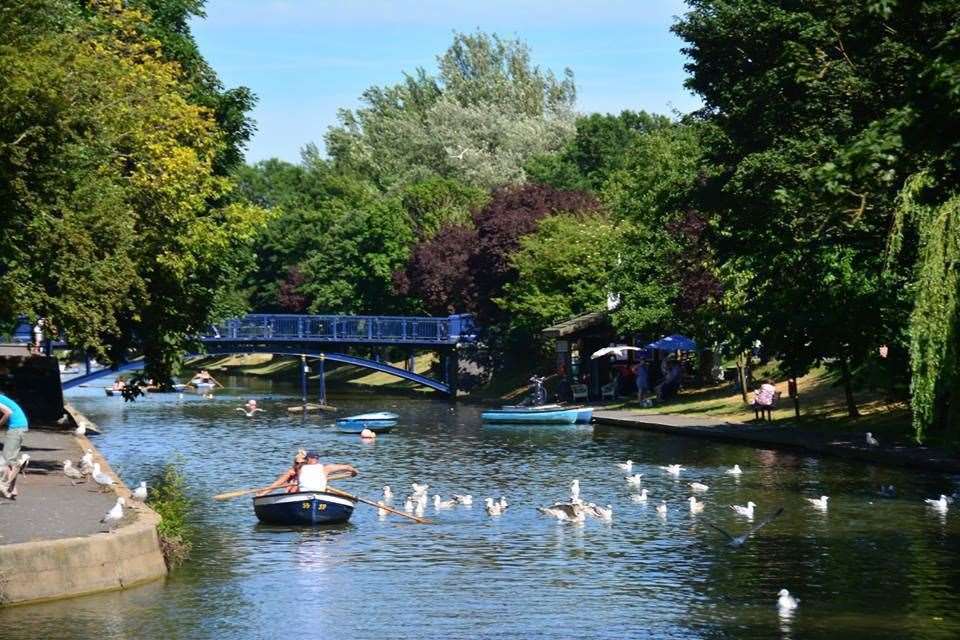 The Royal Military Canal in Hythe