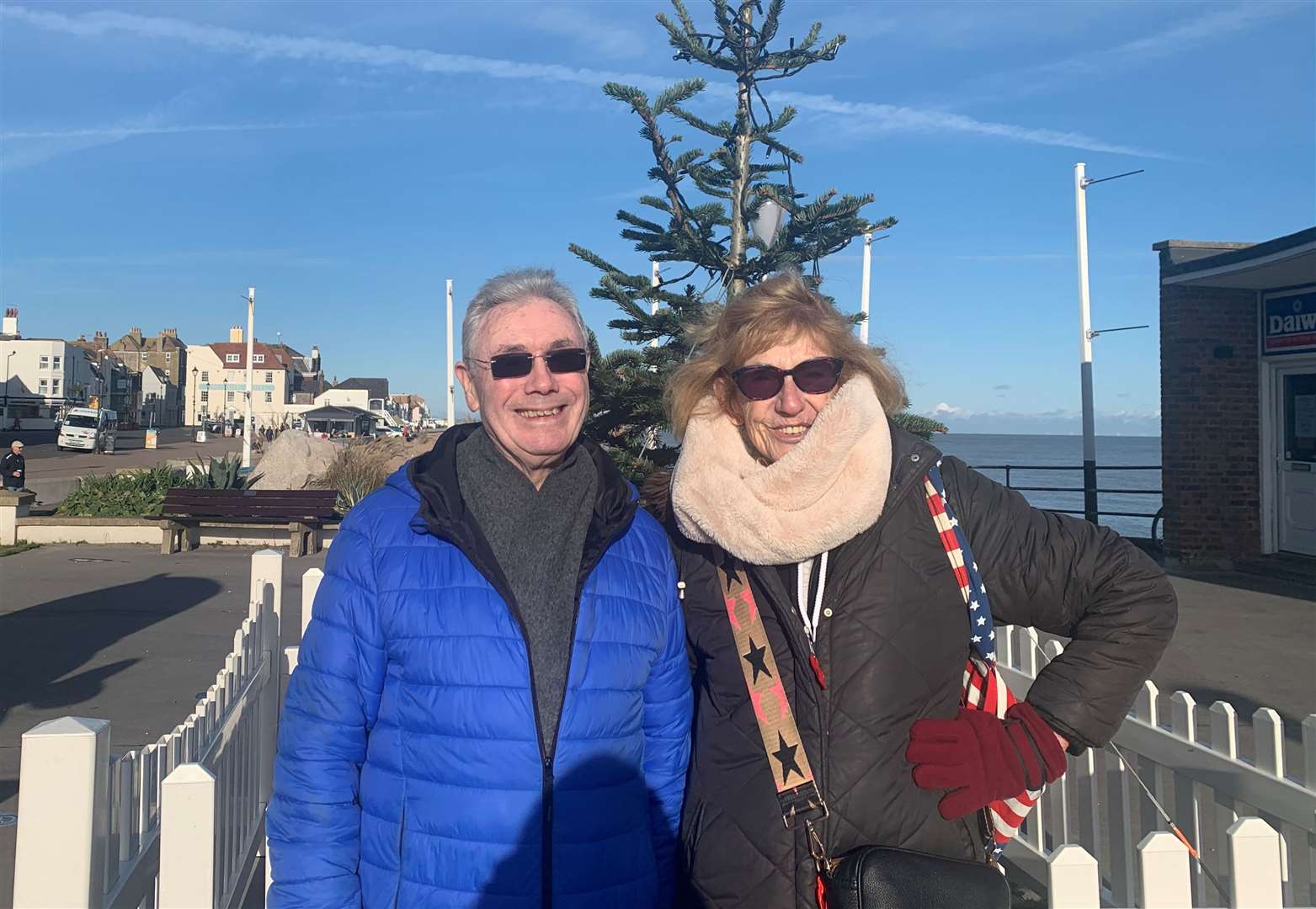 Deal residents Peter Marsh and Jill Breen will be happy to see a bigger tree added