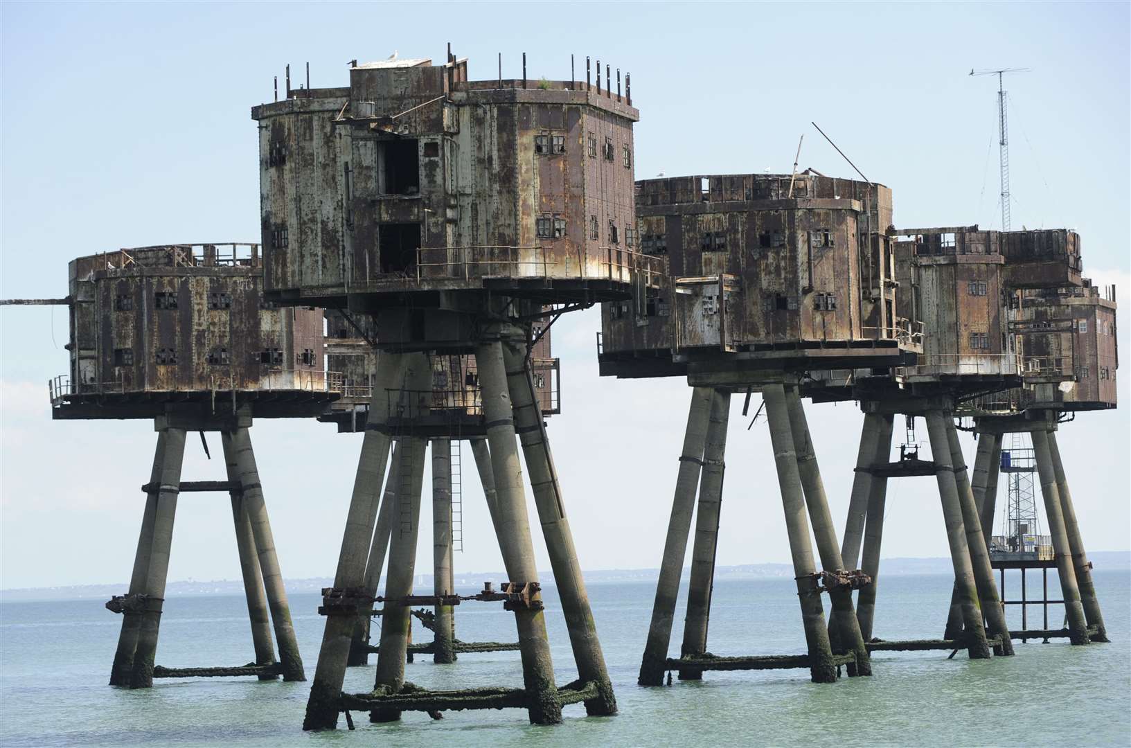 The Redsand sea forts. Picture: Tony Flashman