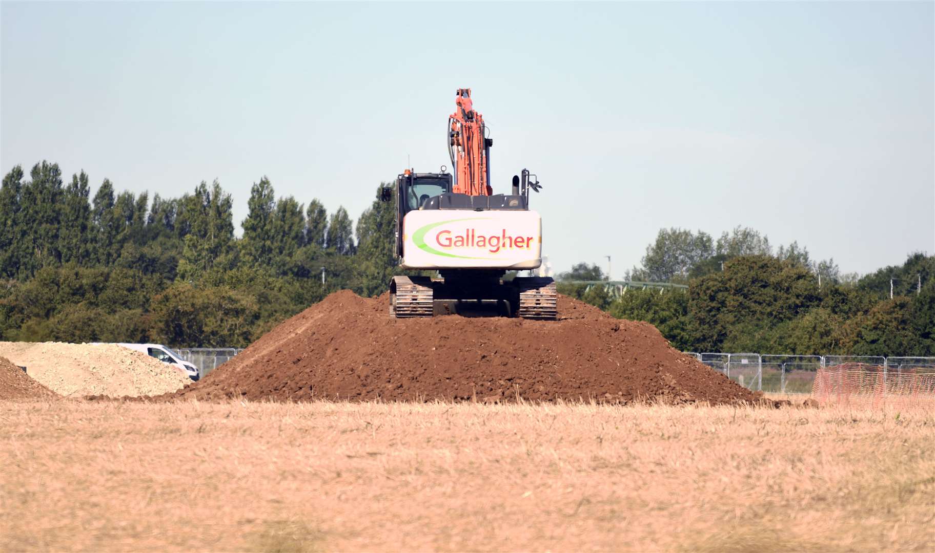 Contractors are working on the site next to Junction 10a