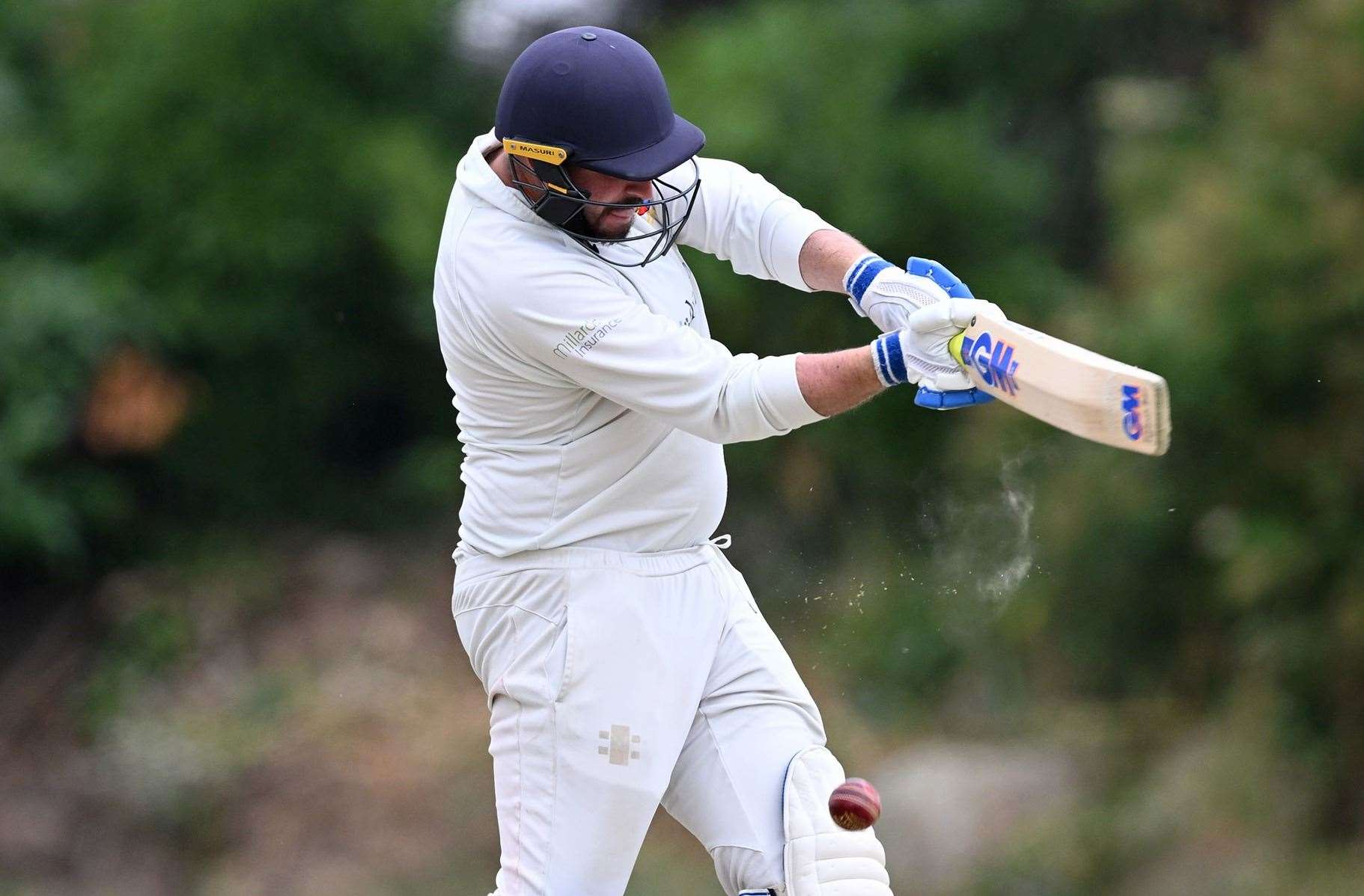 Sandwich batsman Zack Fagg struck 50 during their Conference Cup for the Bertie Joel Trophy Semi-Final defeat. Picture: Keith Gillard