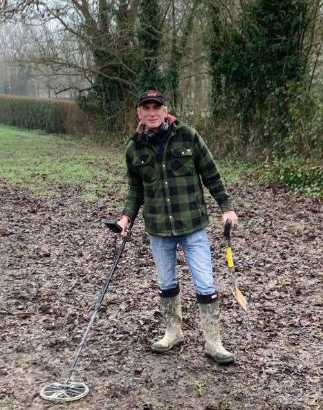 Metal detectorist and history enthusiast David Callow