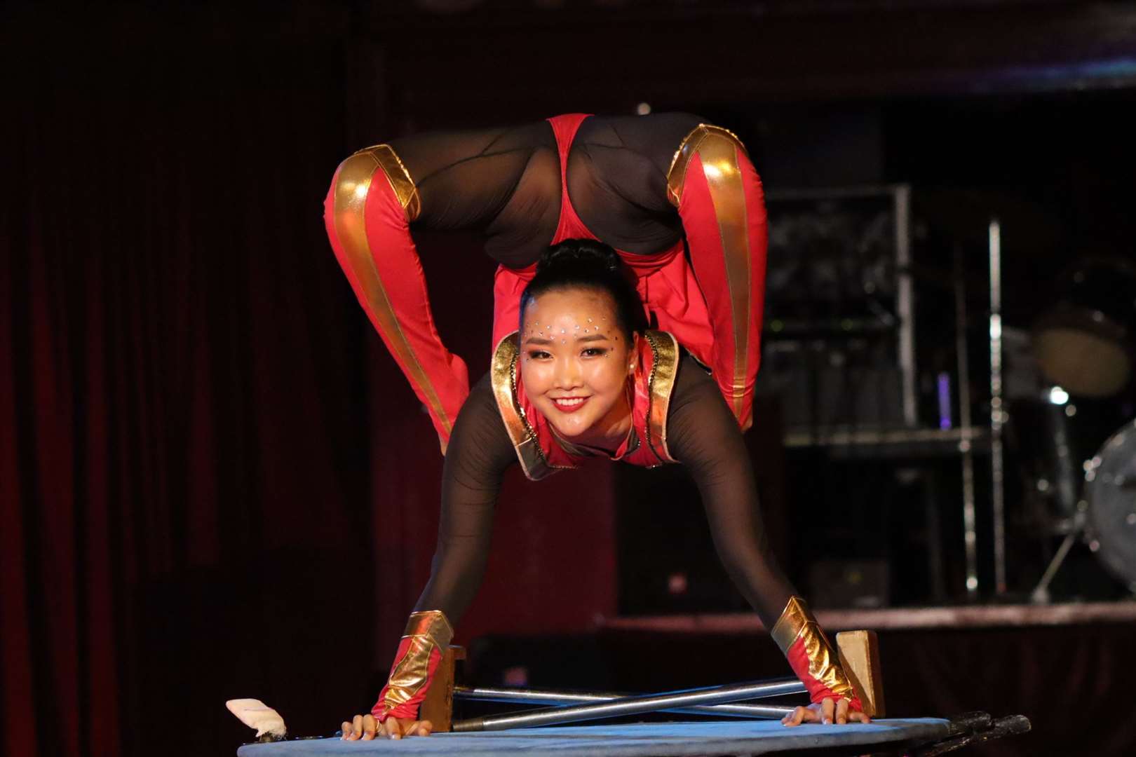 Contortionist Zaya at Santus Circus when it was on the Isle of Sheppey. Picture: John Nurden