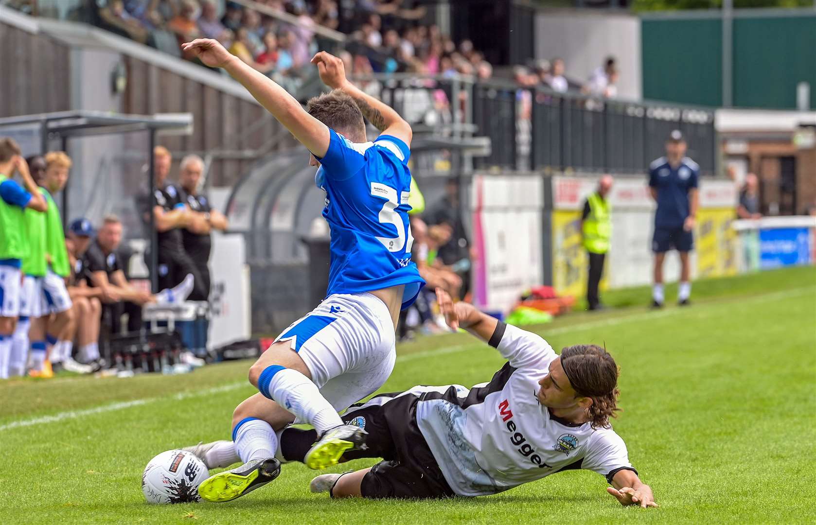 Dover versus Gillingham in pre-season action at Crabble Picture: Stuart Brock