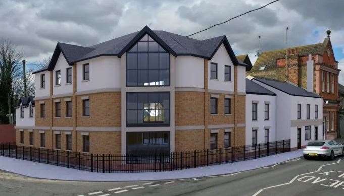 What the new flats and micropub in East Street, Sittingbourne, could look like. Picture: Family Homes