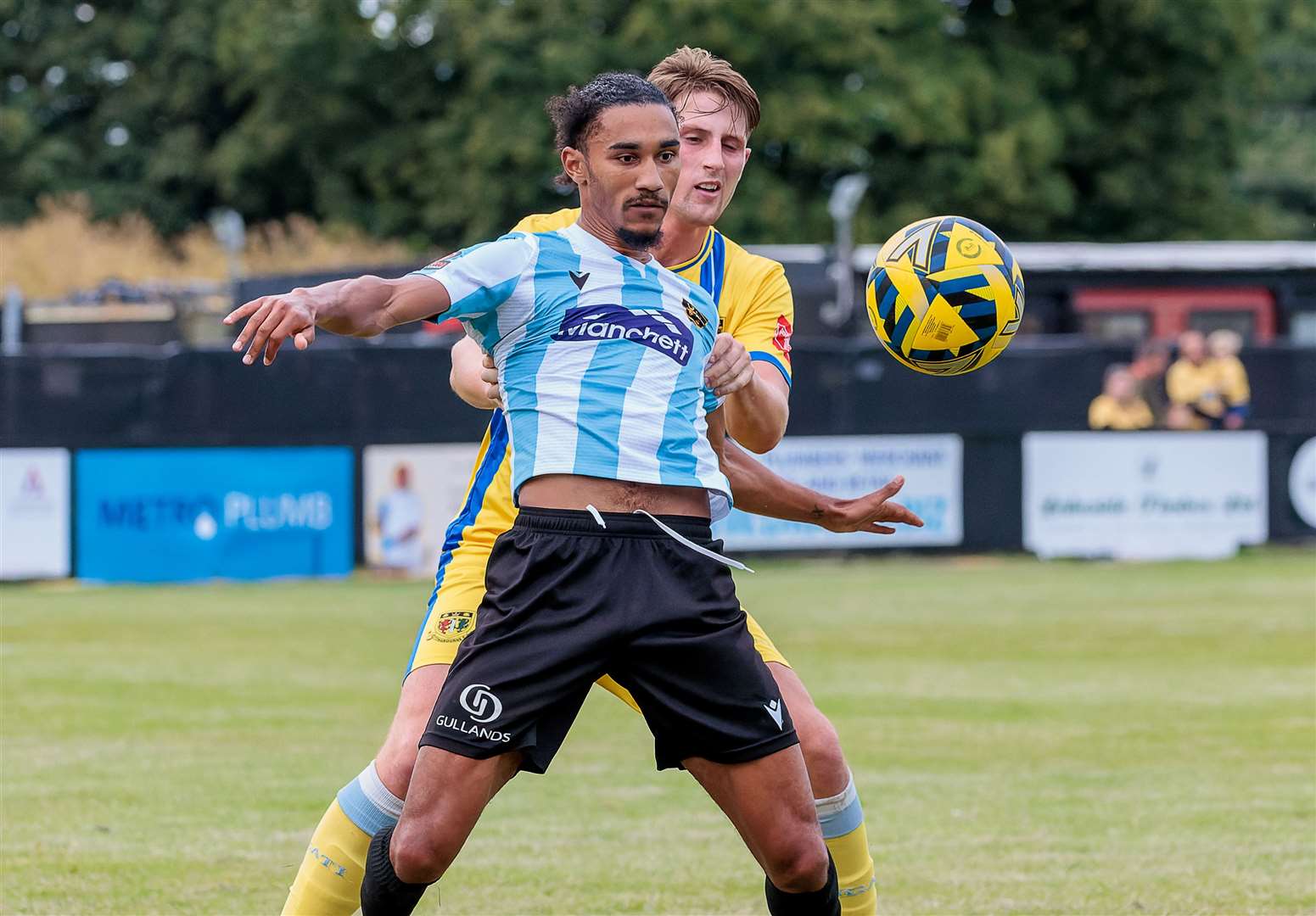 Maidstone summer signing Aaron Blair in pre-season action. Picture: Helen Cooper