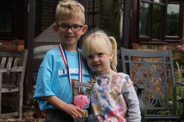 Jayden-Tyler Beckwith with his sister Ava-June