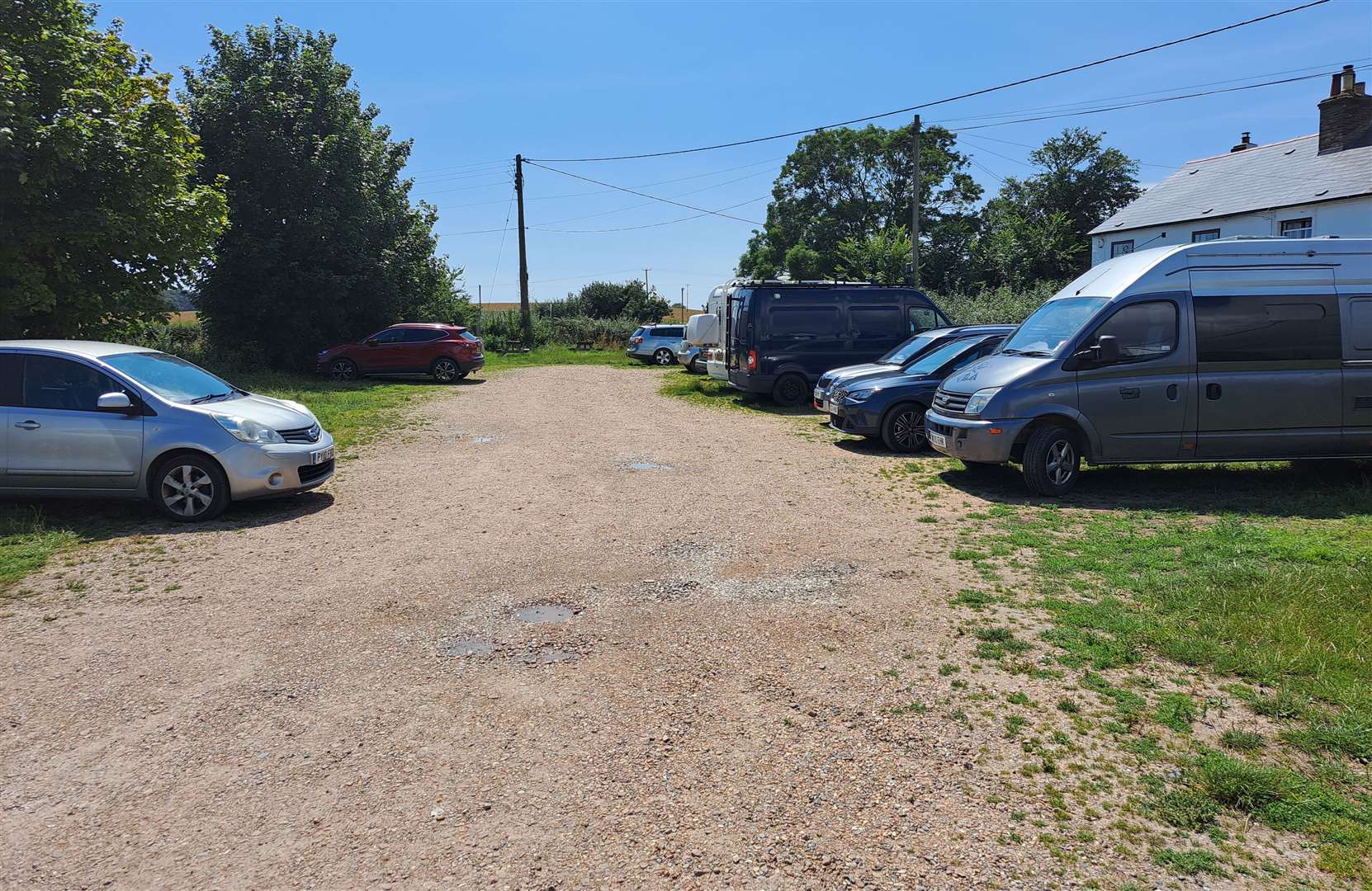 The car park at Church Lane, Ripple, where the homes would have been built on