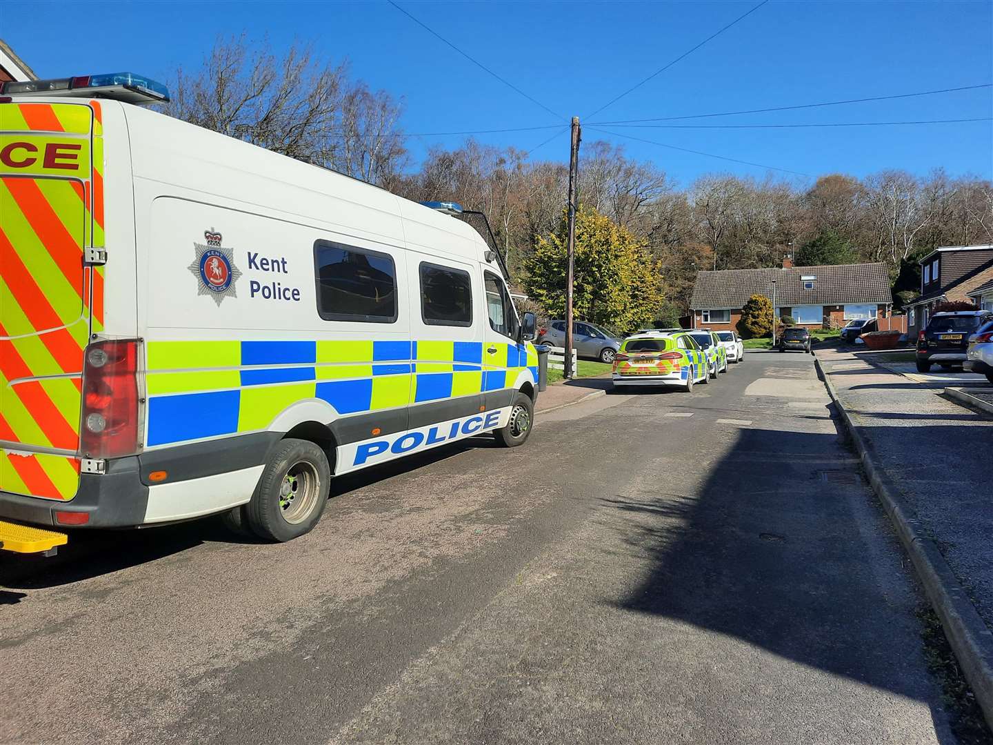 Residents also saw dog handlers entering the Sturry house