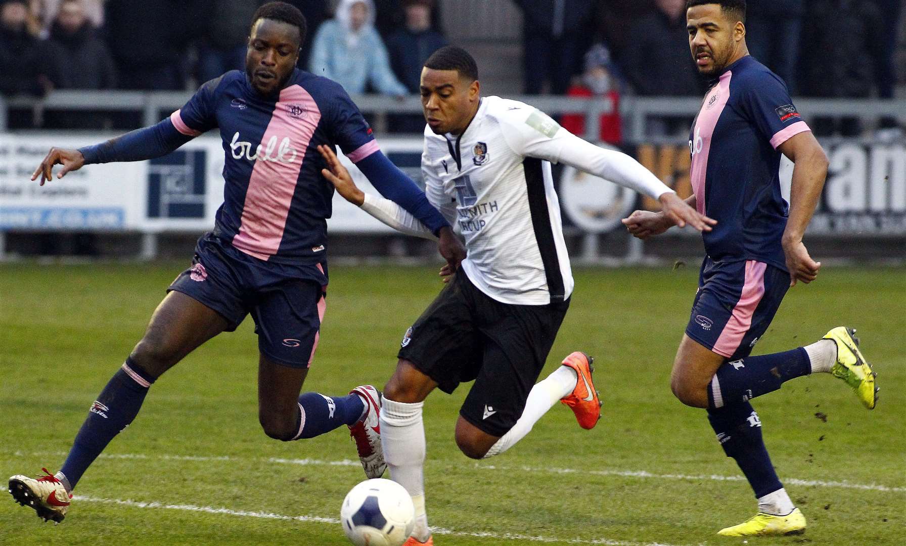 Tyrique Hyde has extended his loan spell at Dartford but isn't guaranteed a place in the team Picture: Sean Aidan