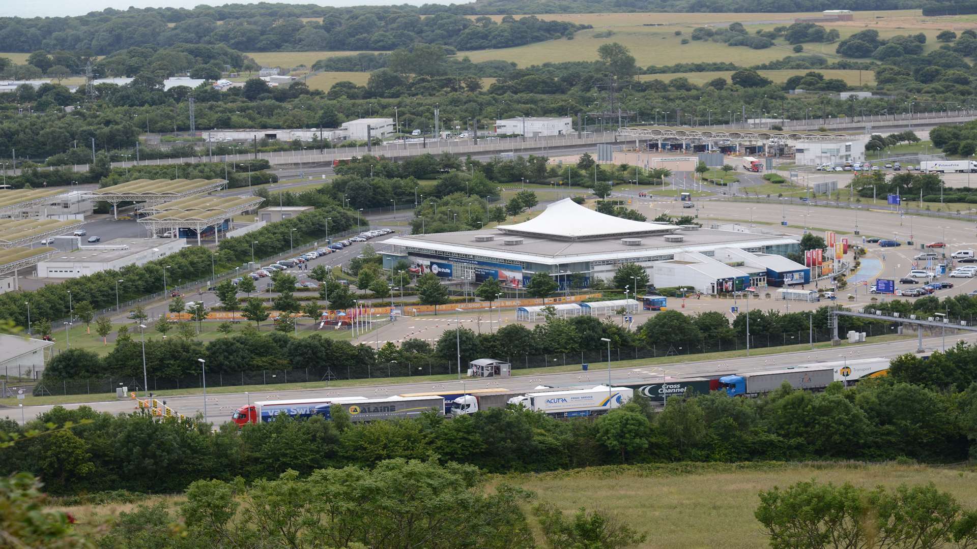 Eurotunnel terminal in Folkestone