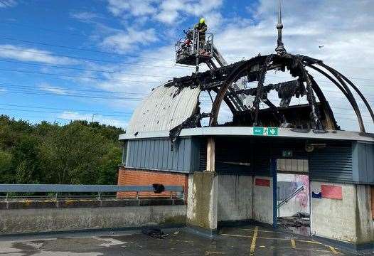 Lakeside damage caused by fire. Picture: Essex County Fire and Rescue