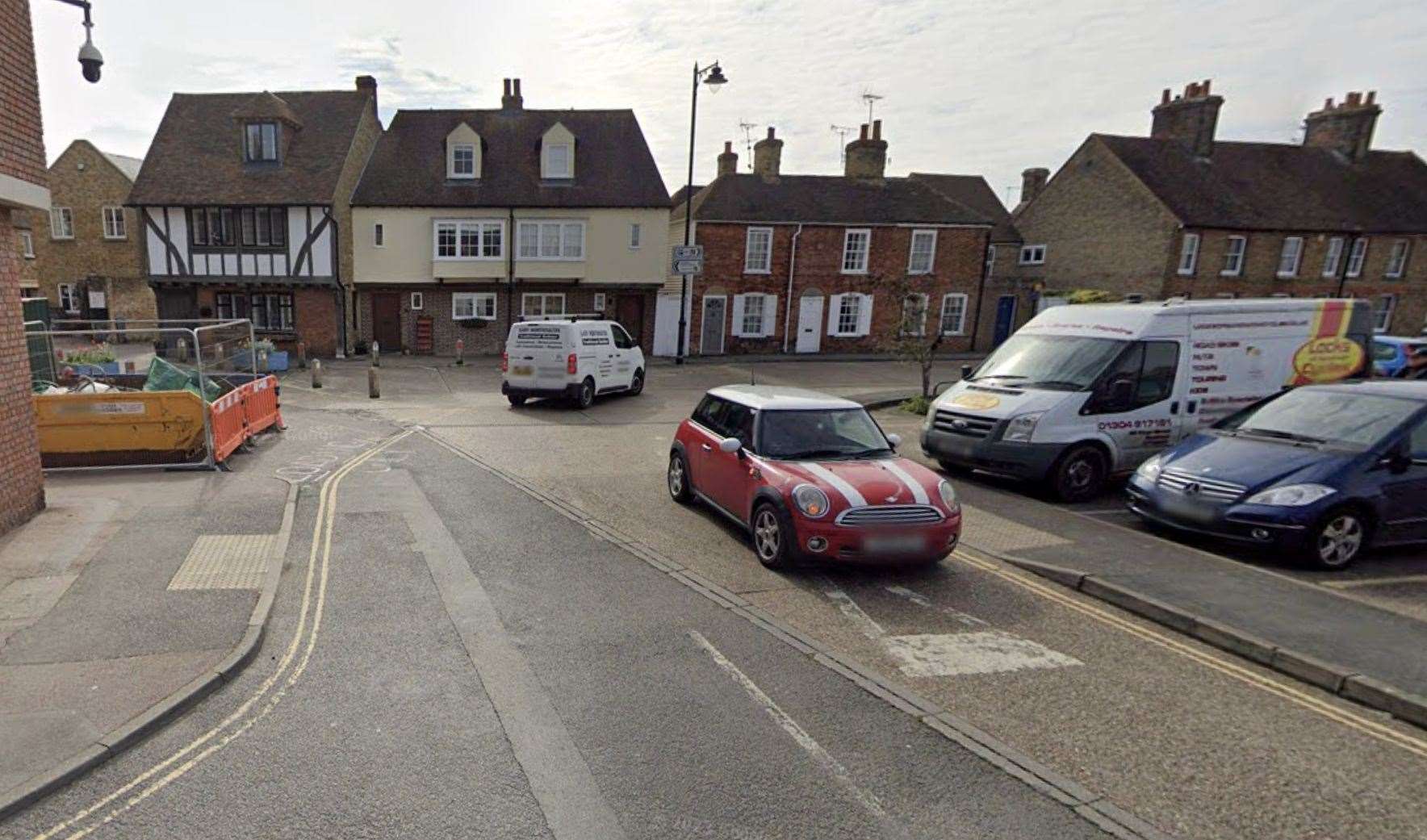 Officers received a report that people had been seen tampering with vehicles before trying to gain access to others parked at the Cattle Market in Sandwich. Picture: Google Maps