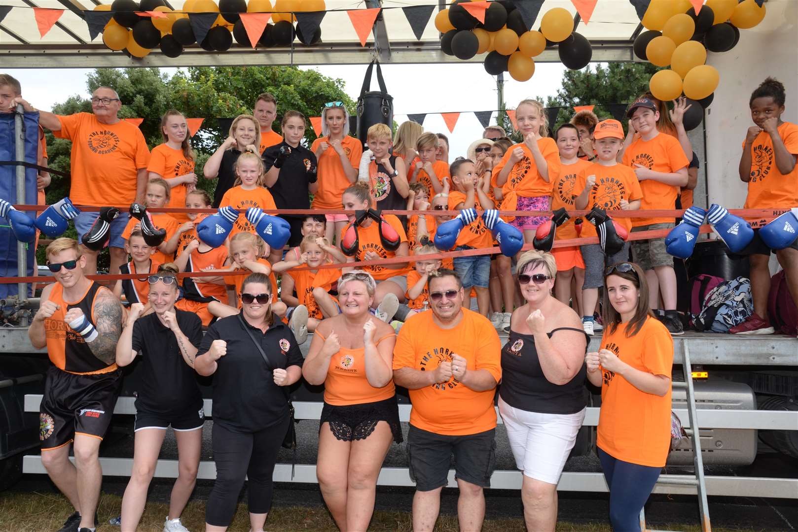 The Hornets Boxing Club took part in the Ramsgate Carnival on Sunday. Picture: Chris Davey... (3195100)