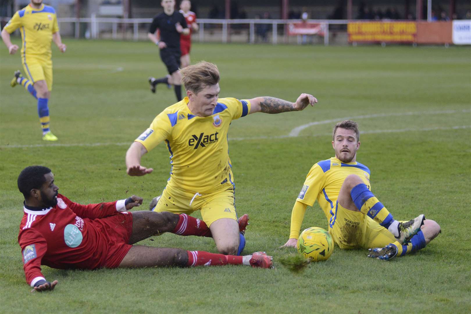 Hythe and Whitstable go head-to-head on Easter Monday Picture: Paul Amos