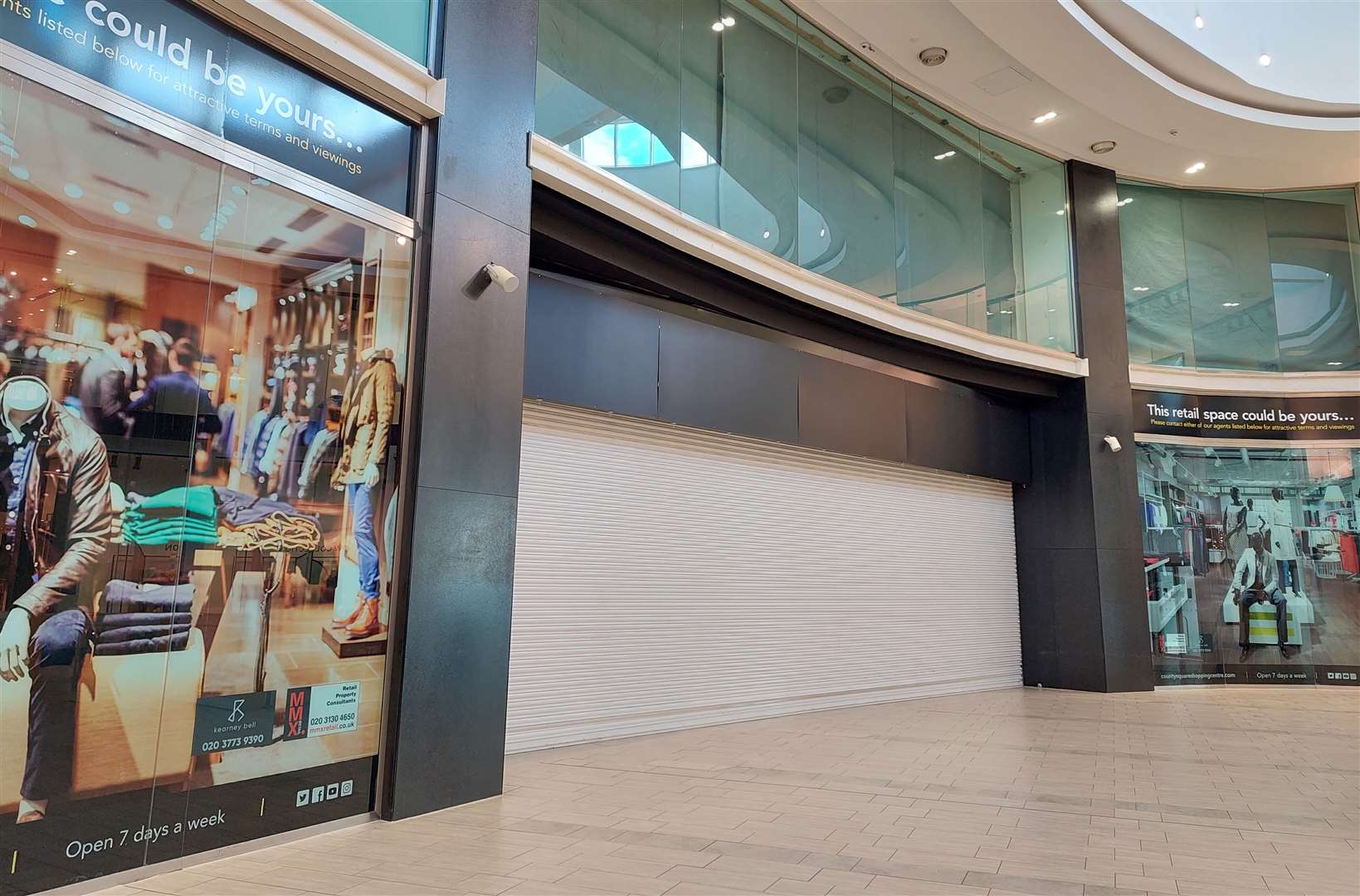 The three-storey Debenhams remains empty