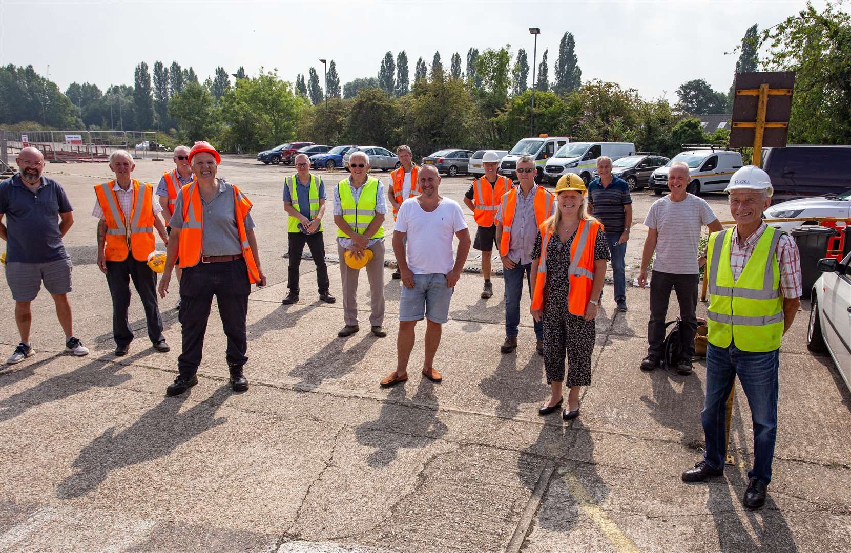 Former employees were excited to see their old workplace one last time