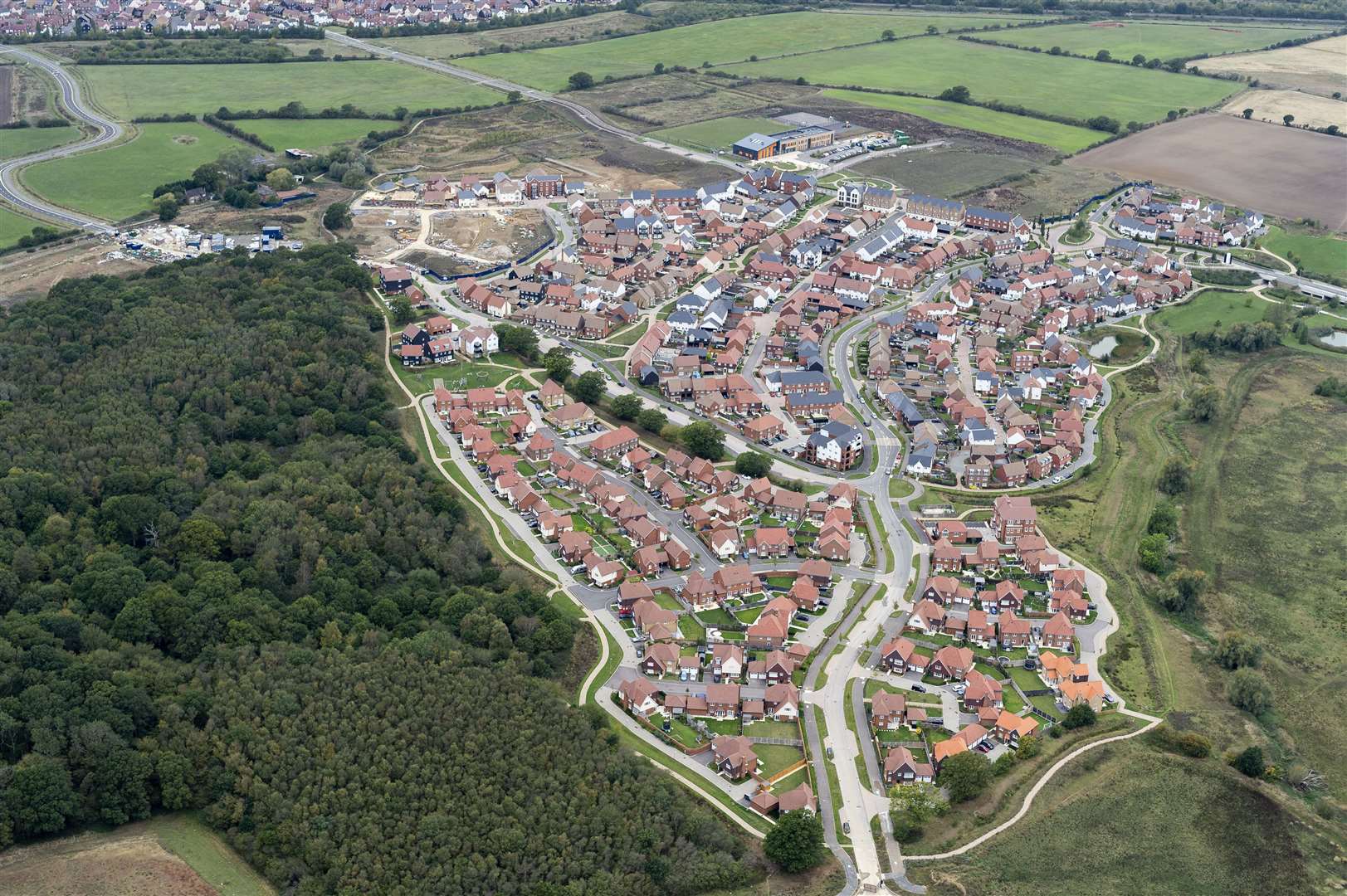 Housebuilder Crest Nicholson, which is funding the Bellamy Gurner project, is behind the Finberry estate. Picture: Ady Kerry/Ashford Borough Council