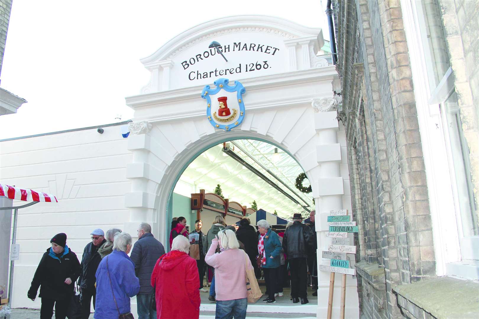 There are lots of Christmas festivities going on at Gravesend Borough Market