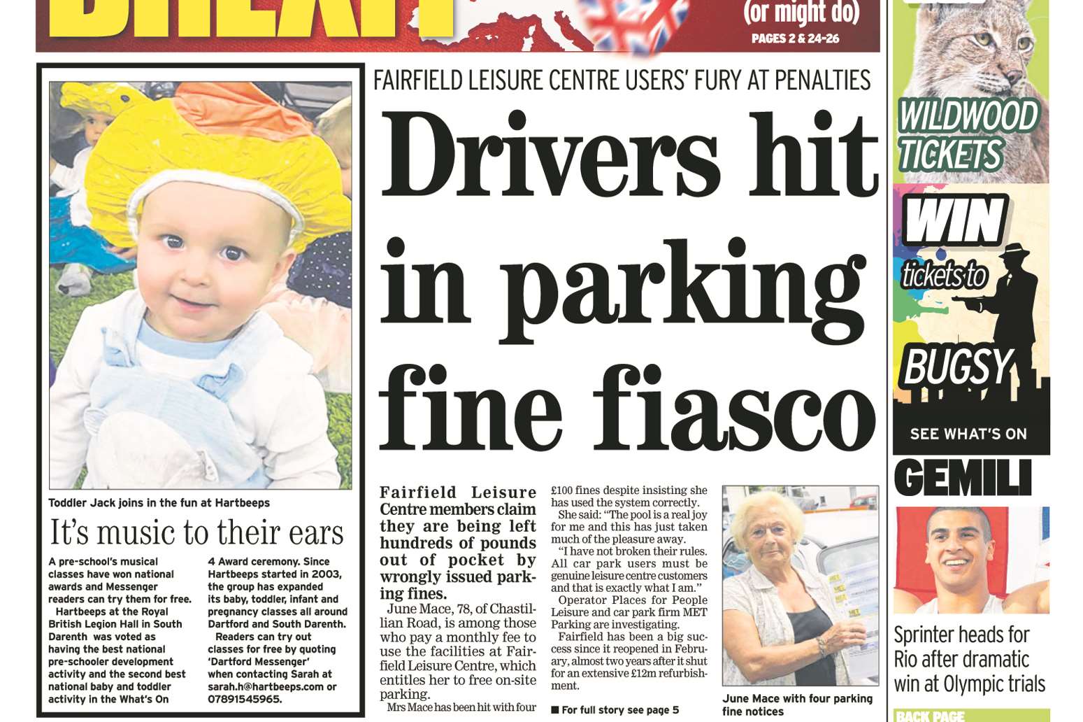 Last week's Dartford Messenger.