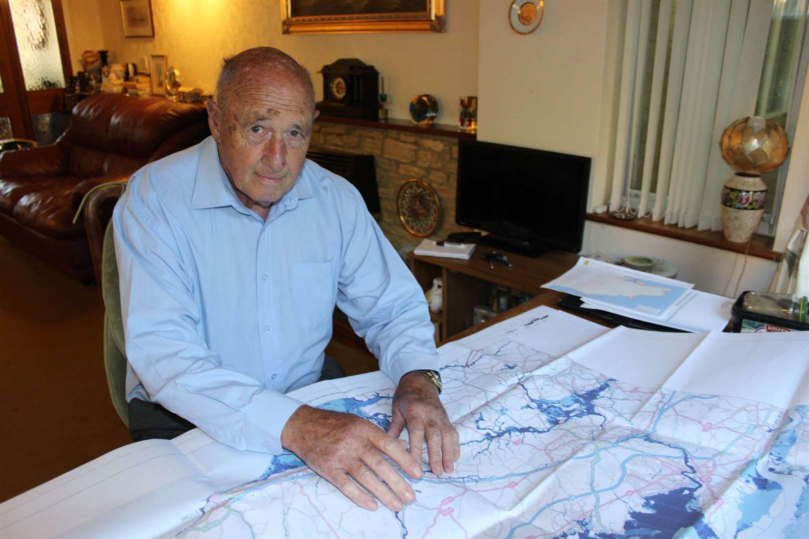 Peter MacDonald at work at his home in Minster