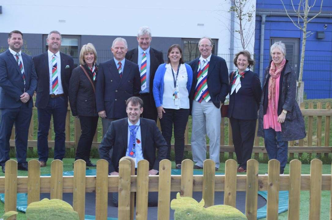 The new play equipment opened last week