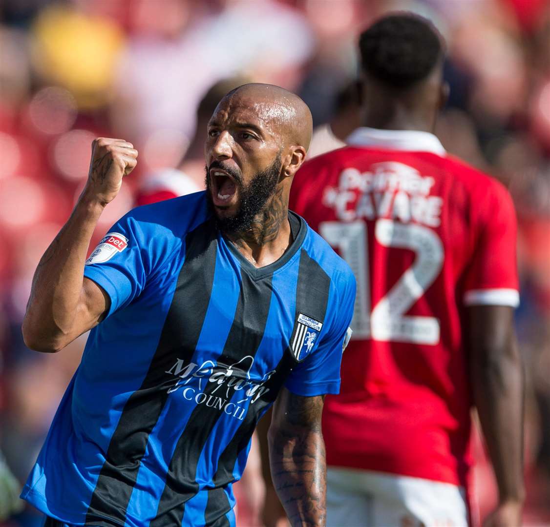 Josh Parker celebrates his goal. Picture: Ady Kerry