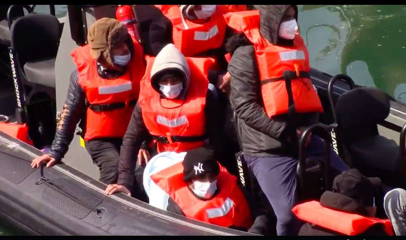 Asylum seekers arrive at Dover. Picture: Chris Johnson (47175754)