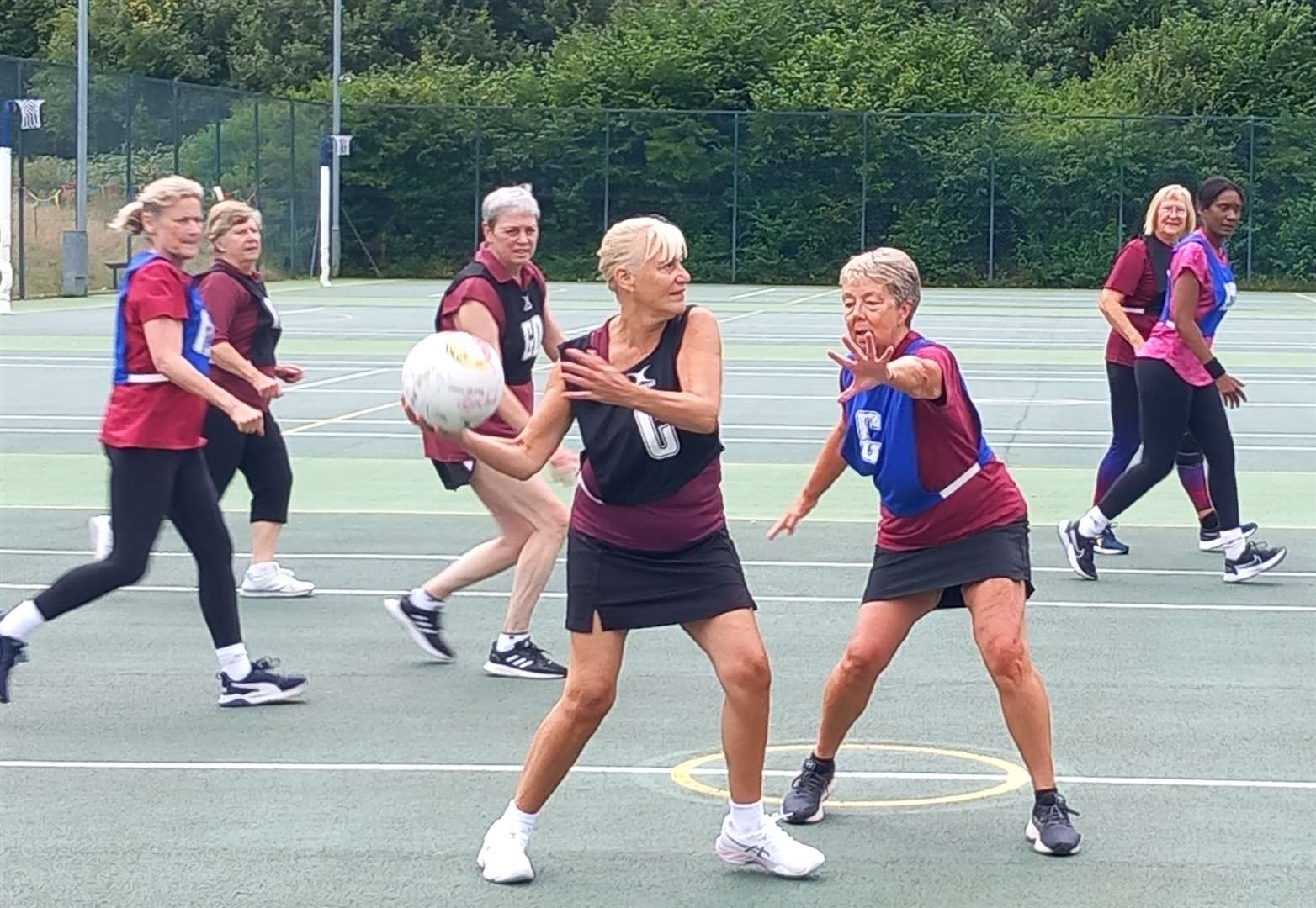 Walking netball is now played by many former MNL players. A demo was held on the day of the rally