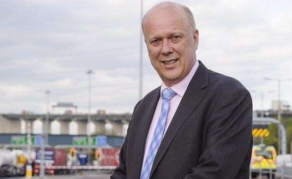 Former Transport Secretary Chris Grayling who announced the route for the Lower Thames Crossing