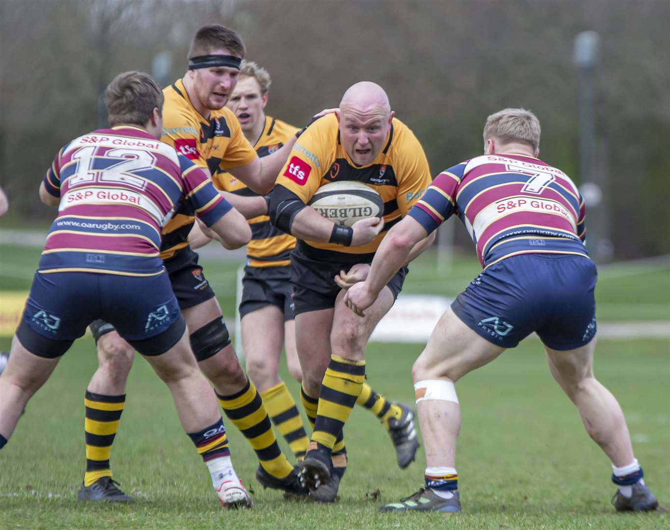 Danny Herriott shows attacking intent at Old Albanians. Picture: Phillipa Hilton