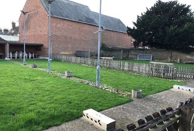 Keeping the traditional Kent pub game alive – there are two bat and trap pitches alongside each other