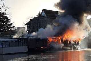 The restaurant went up in flames in February 2020