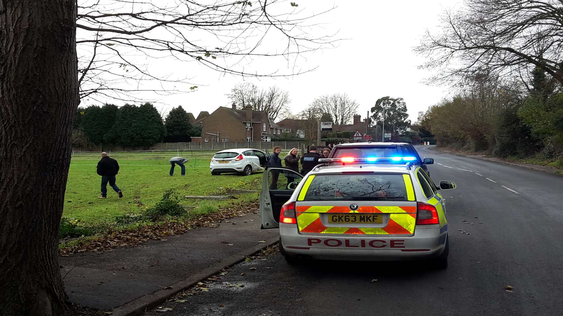 Police were called to Borden Lane