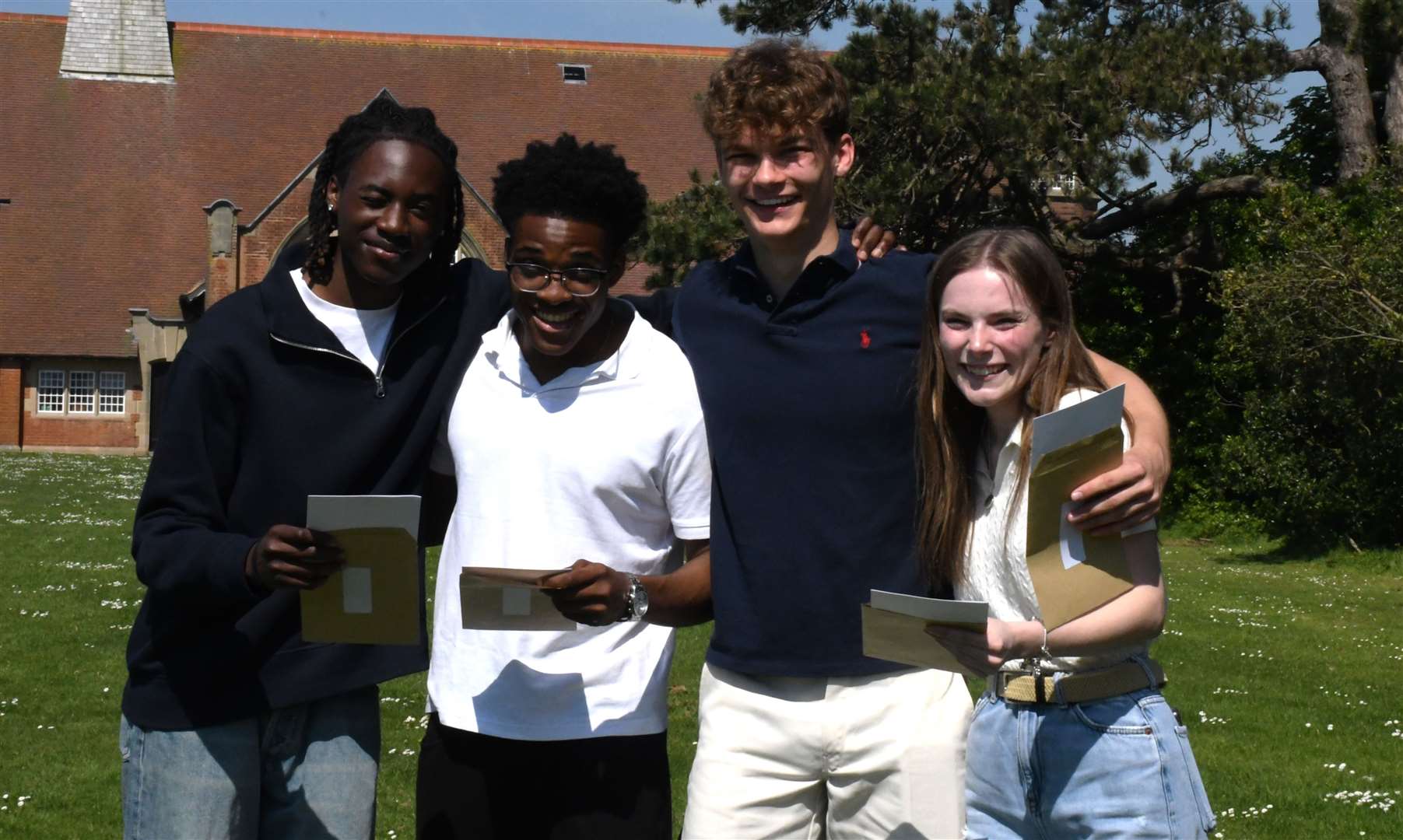 Half of all grades awarded to Duke of York's Royal Military School pupils were A* to B. Picture: Duke of York's Royal Military School