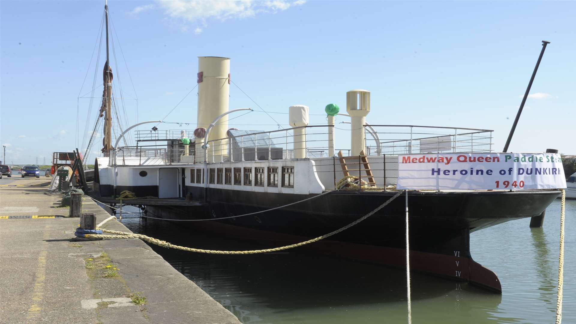 The Medway Queen, moored at Pier Approach Road, Gillingham. Picture: Steve Crispe