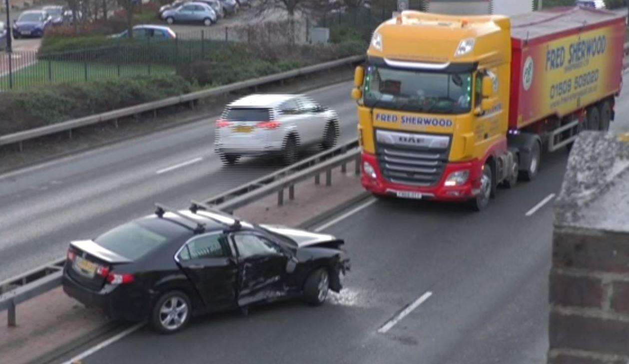 A crash has caused delays at the Medway Tunnel (6134688)