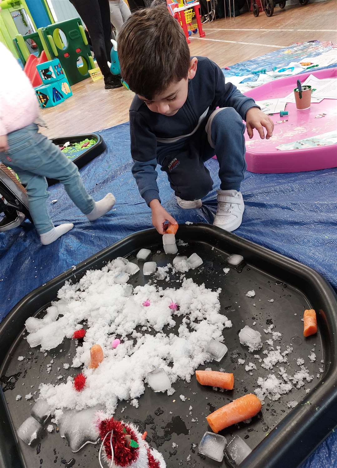 Claire's five-year old son Jack enjoying one of the sessions. Picture: Claire Ionescu