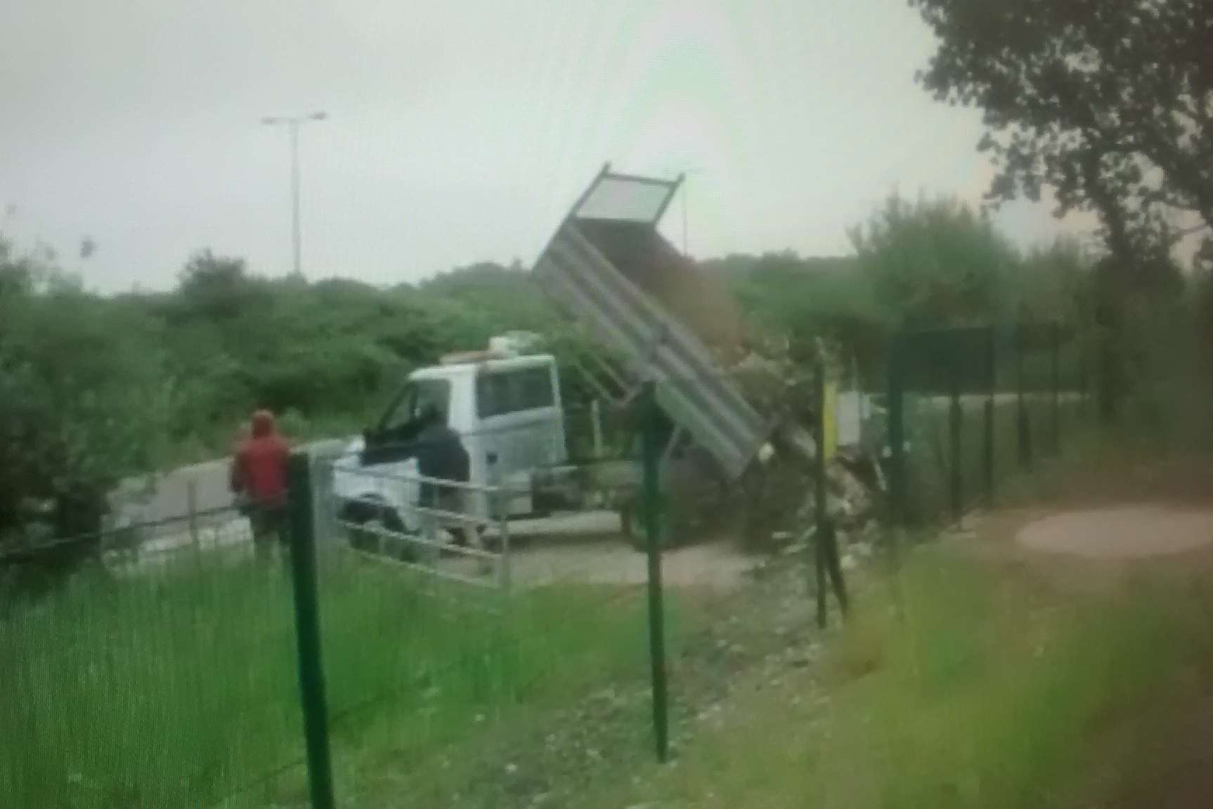 CCTV image captures fly-tipping near the former Share and Coulter pub