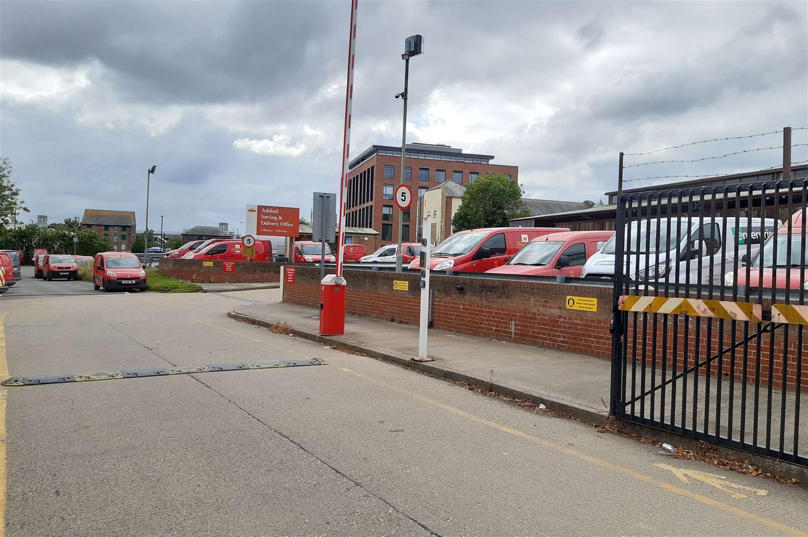 The entrance to the sorting office